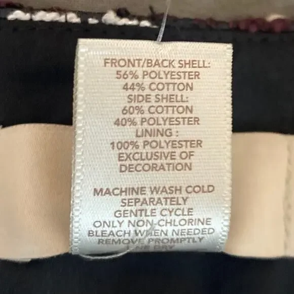 Loft Outlet NWT black white Geometric Textured print Skirt women sz 2 - Picture 6 of 6